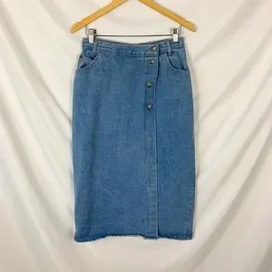 スカート Vintage Vivaldi blue denim pencil skirt Vintage Vivaldi blue denim pencil skirt
